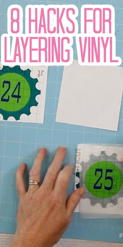 How To Cricut Vinyl Tutorials, Cricut Maker Projects Beginner Vinyl, Layering Vinyl Cricut Decals, Layer Htv Vinyl Cricut, Layering Vinyl Cricut Heat Transfer, Cricut Vinyl Layering, How To Layer Vinyl Cricut Heat Transfer, How To Layer Vinyl Cricut Decals, How To Layer Vinyl