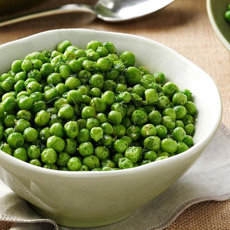 Dill & Chive Peas Butter Peas, Frozen Vegetable Recipes, Dinner For Four, Bake Beans, Veggie Rice, Creamed Peas, Rice Bake, Peas Recipe, Farmers Market Recipes