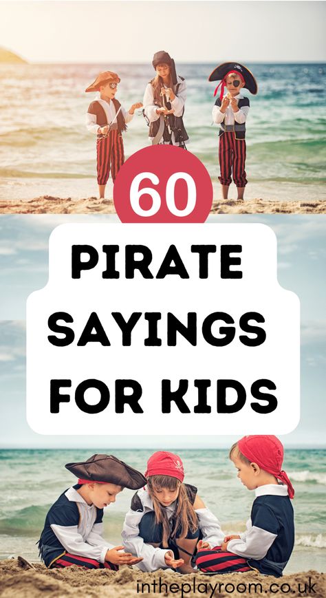 60 funny pirate sayings for kids, with pirate word meanings, pirate jokes and pirate quotes Swear Like A Pirate, Funny Pirate Quotes, Pirate Quotes Inspiration, Pirate Sayings Quotes, Pirate Jokes For Kids, Pirate Captions, Pirates Quotes, Pirate Crafts For Kids, Pirate Games For Kids