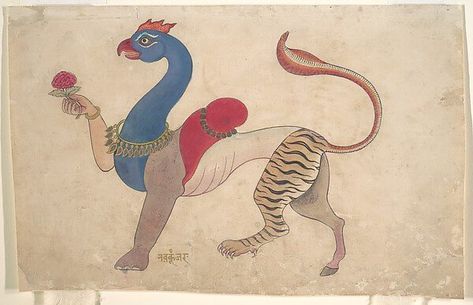 13 Amazing Stories Behind The Most Fascinating Creatures From Indian Mythology Indian Painting, Indian Paintings, Mythological Creatures, Painting Reproductions, Jodhpur, Sanskrit, Miniature Painting, Vintage Wall Art, Metropolitan Museum Of Art