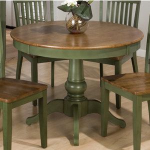 Round Dining Table 42 Inch Check more at http://casahoma.com/round-dining-table-42-inch/10882 Painted Kitchen Tables, Wooden Kitchen Table, Dining Table Makeover, Painted Dining Table, Green Dining Room, Kitchen Table Makeover, Round Kitchen Table, Casa Country, Vintage Dining Table