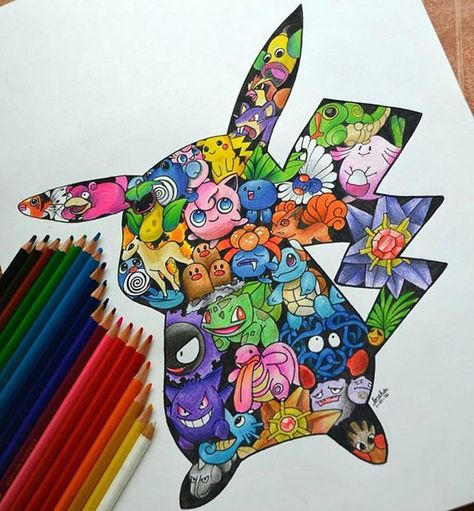 See this Instagram photo by @coloringtoolkit • 52 likes Pokemon Drawings Pencil, Drawing Pokemon, Tree Frog Tattoos, Pencil Colours, Pokemon Tattoos, Pokemon Drawing, Pikachu Drawing, Lilies Drawing, Pokemon Costumes