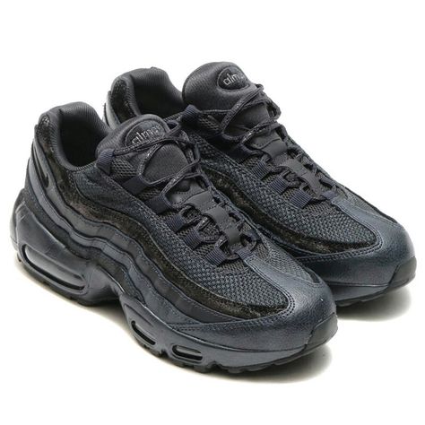 Air Max 95 PRM, MTLC HEMATITE/BLACK-ANTHRACITE Wide Feet Shoes, Air Max 95 Black, Air Max 95, Air Max Sneakers, New York Fashion, All Black Sneakers, Air Max, Nike Air Max, Sneakers Nike