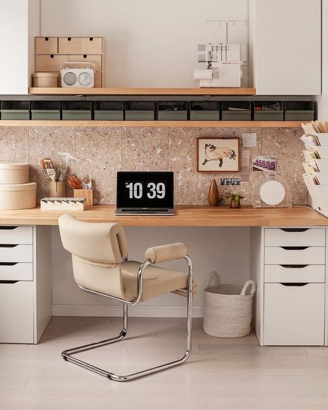 Cute Home Office, Wfh Space, Home Office Decor Ideas, Office Decor Ideas, Small Home Office, Workspace Design, Home Office Setup, Home Office Space, Office Room