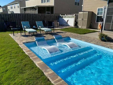 Backyard Inground Pool, Small Pools Backyard, Small Inground Pool, Dream Backyard Pool, Pools Backyard Inground, Pool Remodel, Pool Landscape Design, Pools Backyard, Small Pool Design