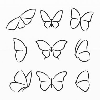 Simple Flower Art Painting, Easy Plants Drawing, Simple Cute Flower Drawings, How Draw Flowers, Flowers Drawings Easy, Easy Drawing Patterns, How To Draw A Butterfly Step By Step, Simple Flowers To Draw, Cute Small Drawings Doodles Simple