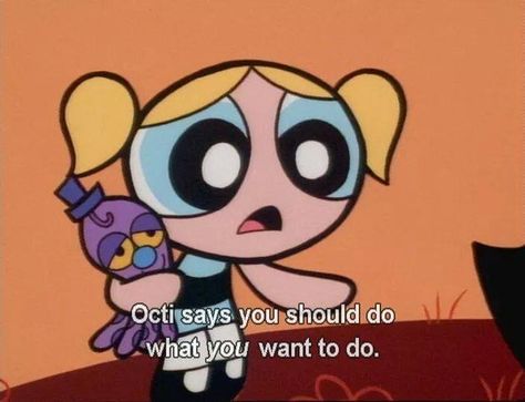 When a creepy stuffed octopus told people to follow their dreams. | Community Post: 14 Times "The Powerpuff Girls" Spoke The Truth Kasumi Cosplay, Chuckie Rugrats, Powerpuff Kızları, Power Puff Girls Bubbles, Powerpuff Girls Wallpaper, Powerpuff Girl, The Powerpuff, Cross Roads, Cartoon Profile Pictures