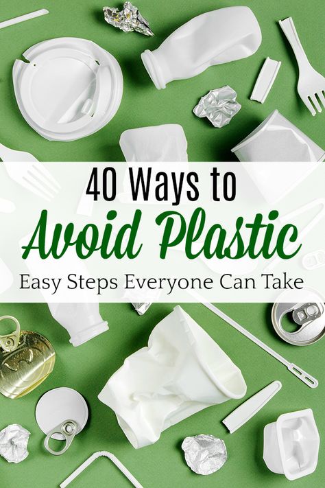 Want to ditch plastic? Try these tips for avoiding plastc. #plastic #zerowaste Waste Free Living, Plastic Free Life, Environmentally Friendly Living, Waste Reduction, Plastic Free Living, Organizing Hacks, Waste Free, Zero Waste Living, Zero Waste Lifestyle