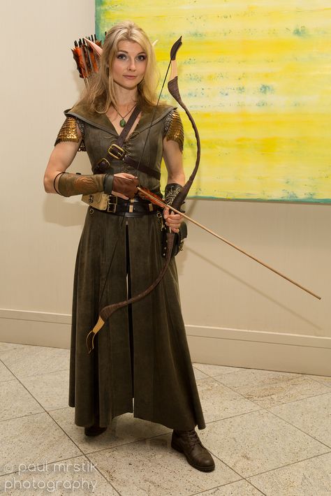 Elven Archer, Archer Costume, Cosplay Elf, Elven Cosplay, Elven Costume, Ren Faire Outfits, Ren Faire Costume, Elf Cosplay, Warrior Costume