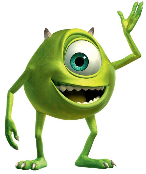 Mike شركة المرعبين المحدودة, Sully Monsters Inc, Monsters Inc Boo, Mike From Monsters Inc, Frog Illustration, Disney Monsters, Pixar Films, 디즈니 캐릭터, Mike Wazowski