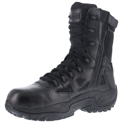 Reebok Stealth Lace Up Side Zip Composite Black Tactical Boots Women, Womens Tactical Boots, Black Tactical Boots, Tactical Boots, Reebok Women, Womens Reebok, Black Side, Safety Shoes, Maze Runner