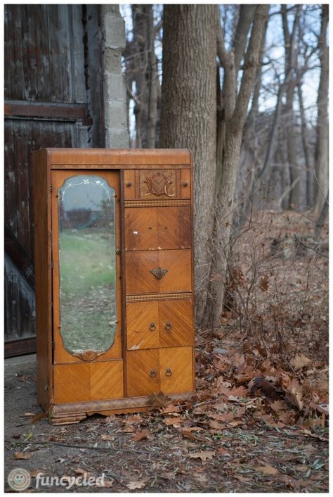 Cedar Armoire Makeover – Tuesday’s Treasures – FunCycled Art Deco Wardrobe Makeover, Waterfall Armoire Makeover, Cedar Armoire Makeover, Waterfall Wardrobe Makeover, Cedar Wardrobe Makeover, Chifferobe Makeover Ideas, Antique Armoire Makeover, Antique Wardrobe Makeover, Cedar Wardrobe