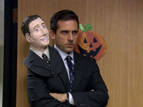 The Office Halloween, Office Cast, Michael Scott The Office, Threat Level Midnight, Halloween Episodes, Office Halloween, The Office Show, Office Fan, Mbti Relationships