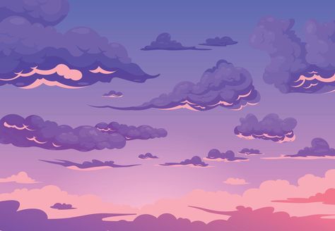 Ipad Wallpaper Aesthetic Horizontal, Aesthetic Horizontal, Ipad Wallpaper Aesthetic, Cirrus Cloud, Purple Clouds, Sky Purple, Piskel Art, Sky Anime, Pastel Clouds