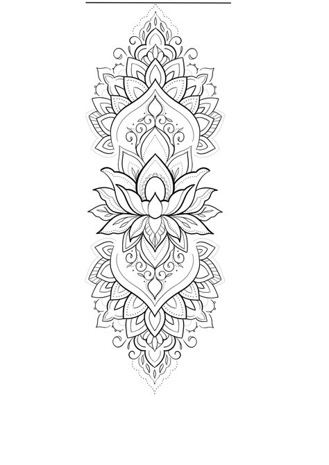 Mandala Tattoo Neck For Women, Mandala Line Drawing, Fine Line Mandala, Linear Mandala, Arm Mandala Tattoo, Half Mandala Tattoo Design, Mandala Tattoo Stencil, Mandala Tattoo Neck, Zentangle Tattoo