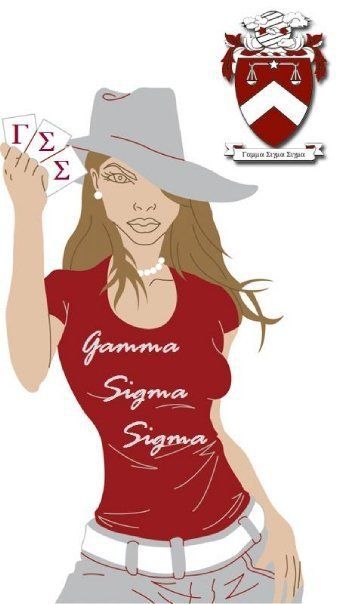 GSS Gamma Sigma Sigma, Sorority, White