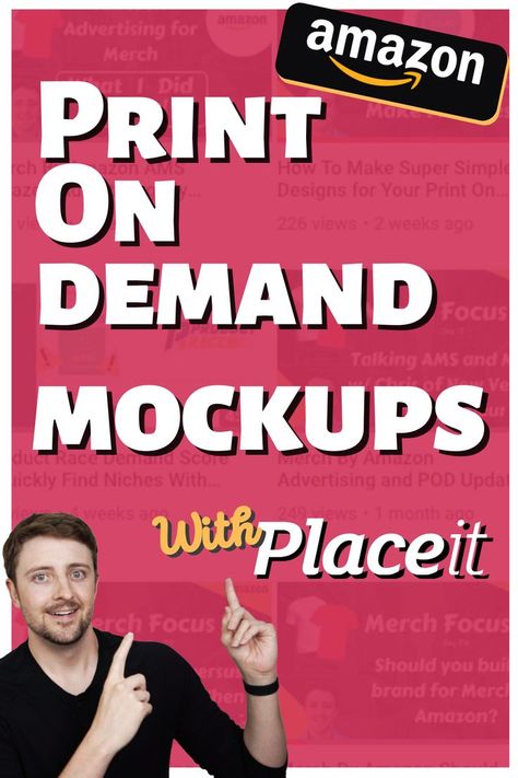 Today I'm talking about how to optimize print on demand listings on Amazon Seller Central using Placeit. You can use Placeit to create lifestyle images and video mockups for your print on demand products. In this video we cover how you can leverage Placeit to create optimized listings, get tons of free traffic with Amazon Posts, build a compelling storefront, add video to your product listings, and run Video Search Ads on Amazon! Run Video, Lifestyle Images, Search Ads, Print On Demand Products, Video Mockup, Amazon Merch, Amazon Seller, Business Resources, Income Streams