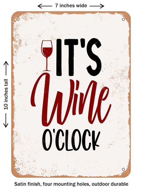 Wine O Clock, Decorative Metal, Wall Color, O Clock, Metal Decor, Metal Signs, Clock, Wine, Signs