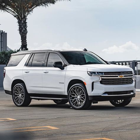 2021 Chevrolet Tahoe on Vossen Wheels 2021 Tahoe, White Suburban, Chevrolet Suv, Cars Jeep, Vossen Wheels, Modern Cars, Dream Vehicles, Future Cars, Dream Cars Jeep