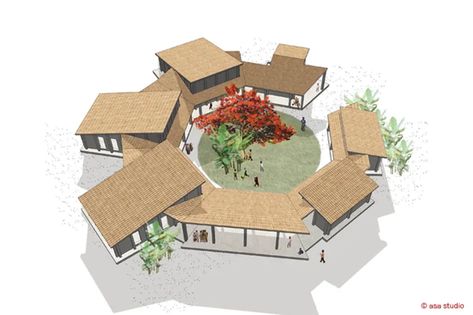 Circular Modular Architecture, Concept Development Architecture Ideas, Campus Planning, Sustainable Schools, Kigali Rwanda, Concept Models Architecture, Kindergarten Design, Conceptual Architecture, Architecture Concept Diagram