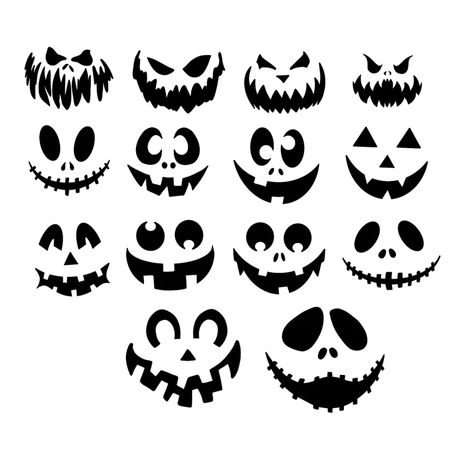 Moldes Halloween, Lantern Template, Halloween Pumpkin Carving Stencils, Sublimacion Ideas, Halloween Scavenger Hunt, Girl Scout Activities, Fall Arts And Crafts, Halloween Pumpkin Designs, Jack O Lantern Faces