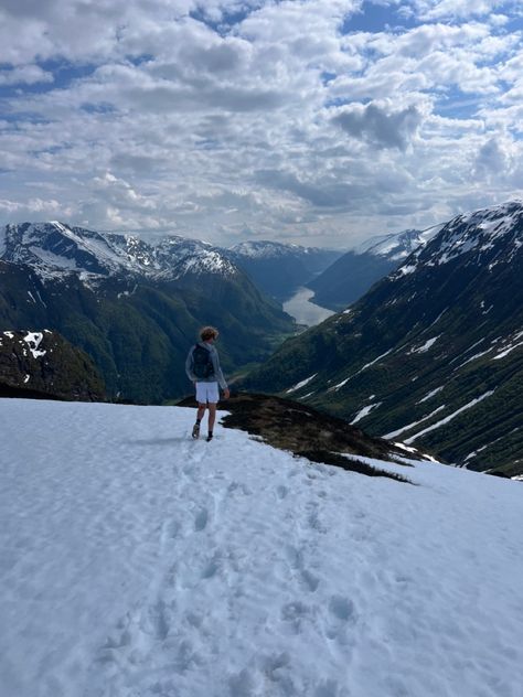 #norway #fjord #summer #summervibes #scandinavian #scandisummer #mountains #nature #aesthetic #bluesky #sun  #sogndal #sognefjorden #bergen #oslo #hiking #paradise #hiking #snow #glacier #nationalparks Sogndal Norway, Norwegian Summer, Scandinavian Summer, Go Hiking, Nature Aesthetic, Where To Go, Summer Vibes, Norway, Blue Sky