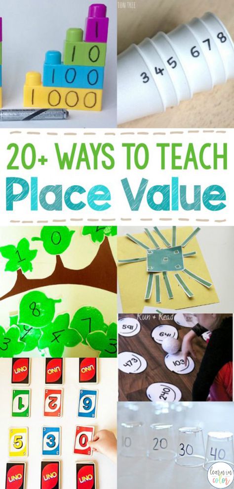 Elementary Math Activities, Teach Place Value, Teaching Place Values, Place Value Activities, Greater Than Less Than, Math Activities Elementary, Math Place Value, Math Manipulatives, Math Methods