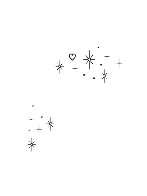 Small Tattoos Sparkle, Anime Sparkle Tattoo, Star Sketch Simple, Sparkle Tattoo Stencil, Tattoo Spreadsheet, Got7 Tattoo Ideas, Sparkle Doodles, Star Sparkle Tattoo, Sparkle Doodle