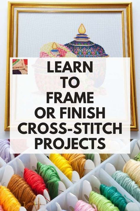 Framing Cross Stitch, Finishing Cross Stitch, Cross Stitch Gifts Ideas, Everything Cross Stitch, Cross Stitch Projects Ideas, Unique Cross Stitch, Cross Stitch Beginner, Cross Stitch Tutorial, Cross Stitch Geometric