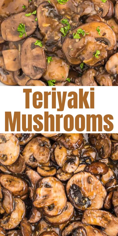 Vegan Mushroom Side Dishes, Chinese Mushroom Recipes, Teriyaki Mushrooms Recipes, Chinese Buffet Mushrooms, Teriyaki Mushrooms Sauteed, Portabella Mushroom Stir Fry Recipes, Stir Fry Mushroom Recipes, Hibachi Mushrooms, Stir Fry Mushrooms