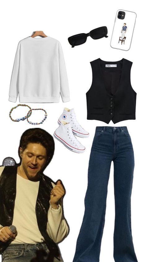 Niall Horan Inspired Outfits, Niall Horan Concert Outfit Ideas, Harry Styles Outfits Inspiration, Niall Horan Tour, Niall Horan Outfits, Niall Horan Concert, 70’s Outfit, Harry Outfits, Concert Outfit Inspo