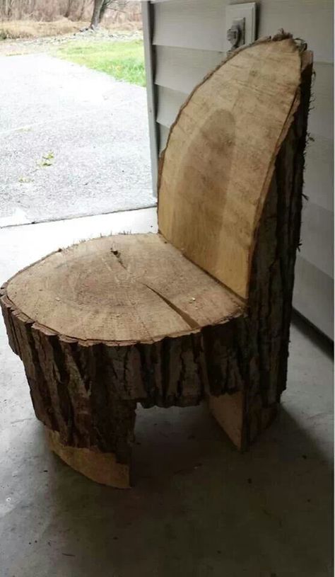 Perfect Timber Bench Seat, Log Chairs, Tre Kunst, Tree Furniture, Into The Wood, Farm Tables, Log Furniture, Diy Holz, Decor Luxury