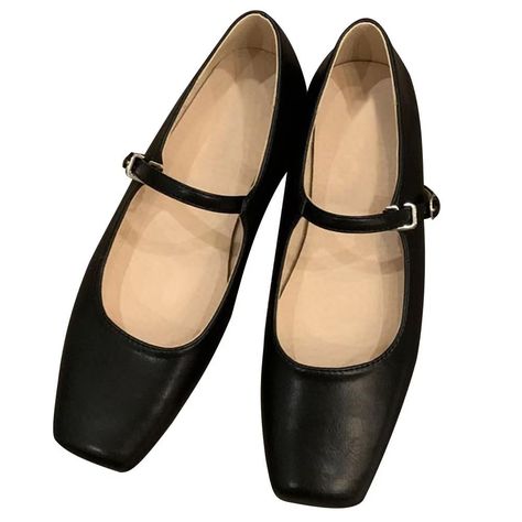 PRICES MAY VARY. Made of soft leather,Premium quality rubber soles are not only slip resistant but also more comfortable. The classic square toe design, with adjustable ankle straps, allows you to enjoy comfort while remaining elegant. Mary Jane shoes have a touch of retro temperament,look great with your dress, blouse, jeans, skirts and so on. Flat shoes are lightweight and flexible, suitable for daily wear, such as shopping, office work, walking. If you have wide feet, we recommend sizing up.P Mary Jane Shoes, Ballerina Style Shoes, Ballerina Style, Slip On Flats, Blouse Jeans, Shoes Soft, Dress Blouse, Mary Jane Heels, Jane Shoes