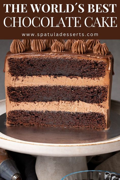 Perfect Chocolate Cake 4 Layer Chocolate Cake, 3 Layers Cake, 3 Layer Chocolate Cake, Whipped Ganache Frosting, Three Layer Cake, Triple Layer Chocolate Cake, Chocolate Cake Video, 3 Layer Cake, Chocolate Ganache Drip