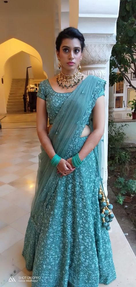 Heavy work Lehenga, Ice Blue Lehenga, Kundan Jewelry, Bridal Makeup, Wedding, Choker Necklace, Bridal Portrait Ice Blue Lehenga, Heavy Work Lehenga, Sky Blue Lehenga, Tanishq Jewellery, Wedding Choker Necklace, Work Lehenga, Bridal Makeup Wedding, Kundan Jewelry, Blue Lehenga