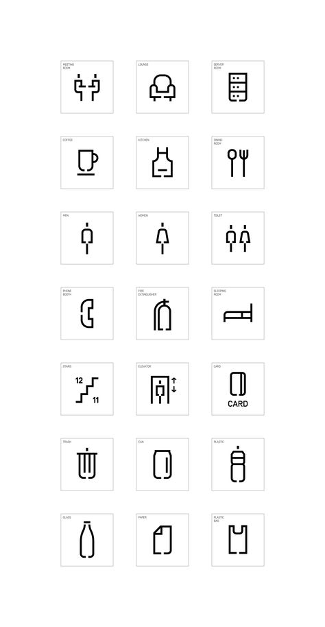 AIMED Corporate Identity on Behance Wayfinder Design, Wayfinding Icon Design, Museum Pictogram Design, Toilet Wayfinding, Pictogram For Hospital, Hotel Wayfinding Signage, Corporate Icons, Hospital Signage, Corporate Signage