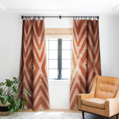 Set the moodwhether you want it light or dark. The blackout window curtains are crafted from 100% polyester and block out most sunlight, allowing you to create whatever vibe you need. Featuring designs from our curated collection, you can turn your curtains into their own statement piece or subtly play off your existing decor style. They include a 4" hanging pocket so you can pair them up with your favorite curtains rods and they're available in five lengths (63", 84", 96", 108", 120") to accomm Western Curtains Living Room, Boho Curtains Bedroom, Boho Curtains Living Room, Rust Curtains, Western Curtains, Birthing Center, Curtains Rods, Future Bathroom, Boho Curtains