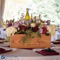 Vineyard Wedding Centerpieces, Vineyard Wedding Reception, Wine Bottle Centerpieces, Bottle Centerpieces, Wine Crate, A Bottle Of Wine, Wine Theme, Bottle Of Wine, Wine Wedding