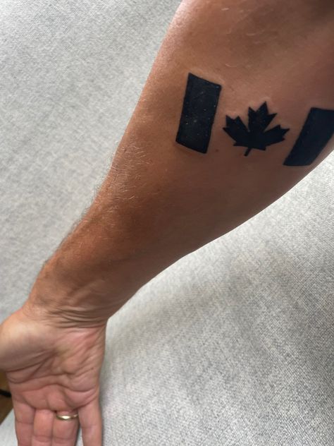 Canada Flag Tattoo, Canadian Flag Tattoo, Maple Leaf Tattoos, Canadian Tattoo, Unique Small Tattoo, Canadian Maple Leaf, Flag Tattoo, Canadian Flag, Canada Flag