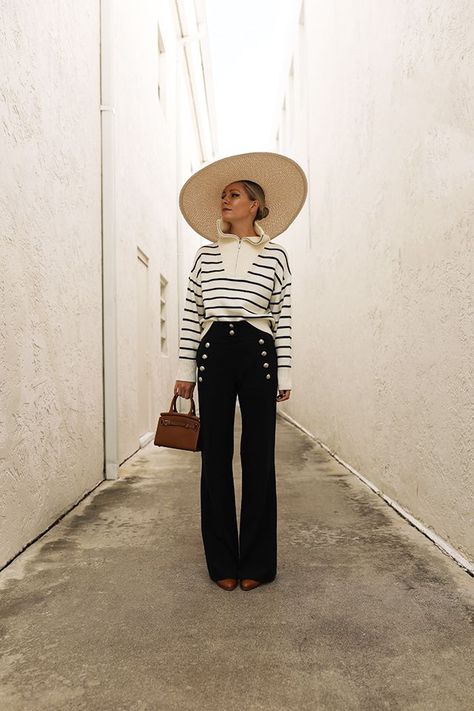 FRESH START // Blair Eadie, Nautical Outfits, Atlantic Pacific, Monday Mood, Sailor Pants, Fashion Sites, Preppy Look, Interview Outfit, Nautical Fashion