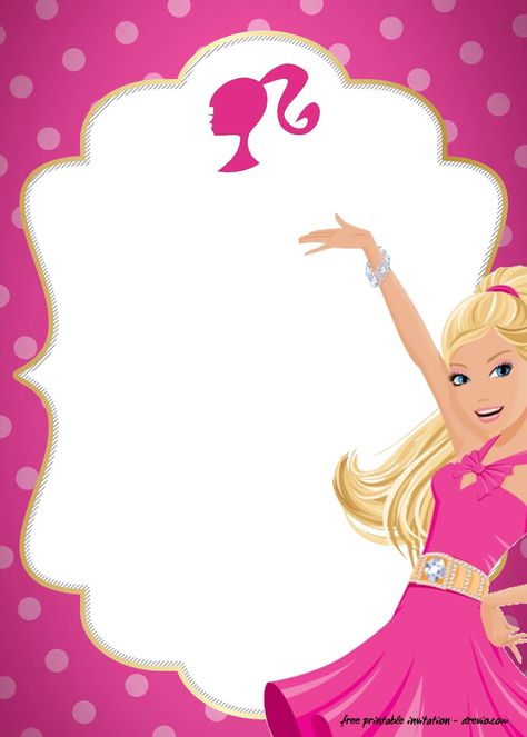 Entre tantas personas, te elegí para compartir contigo la alegría de mis 3 primaveras. Hora: 3:00 pm Sábado, 12 de Diciembre Lugar: los castillos 2 manzana 2 casa 13 NO FALTES!! Barbie Template, Barbie Invitation Template, Build A Bear Birthday, Polkadot Pink, Barbie Invitation, Barbie Birthday Invitations, Barbie Invitations, Birthday Party Invitations Free, Barbie Birthday Cake