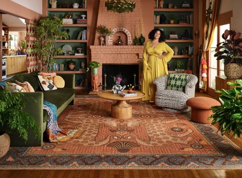 Ruggable Justina Blakeney Collab 2024: Shop Stylish Boho Rugs | Apartment Therapy Justina Blakeney Jungalow, Best Indoor Trees, Colorful Boho Fashion, Traditional Dining Rooms, Justina Blakeney, Home Financing, Coastal Bedrooms, Living Room Carpet, Green Living