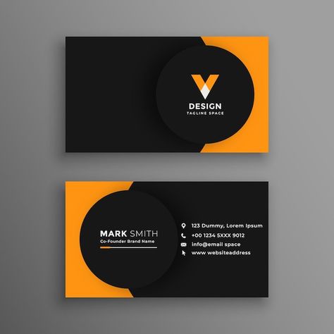 Calling Card Design, Branding Examples, Free Business Logo, Yellow Business Card, Free Business Card Design, Business Card Set, Professional Business Card Design, Visiting Card Design, Business Card Design Creative