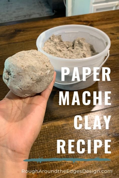 Diy Paper Mache Recipe, Paper Mache Recipe, Diy Paper Mache, Paper Mache Paste, Paper Mache Projects, Hantverk Diy, Making Paper Mache, Paper Mache Animals, Homemade Clay