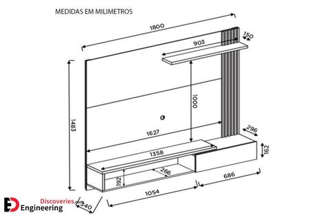 TV Unit Dimensions And Size Guide - Engineering Discoveries Tv Unit Dimensions, Tv Stand Unit, Bedroom Tv Stand, Backdrop Tv, Tv Consoles, Tv Wall Cabinets, Space Tv, Different Interior Design Styles, Tv Cabinet Design