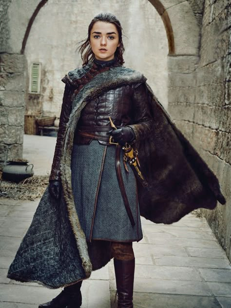 #gameofthrones #got Arya Stark Season 8 #forthethrone Costume designers are out of this world good. Game Of Thrones Arya, Game Of Thrones Costumes, Got Game Of Thrones, Game Of Thrones Quotes, The Longest Night, Game Of Thrones Funny, Gra O Tron, Games Of Thrones, Game Of Thrones Fans