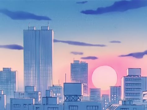 sailor moon scenery Sailor Moon Tumblr, Sailor Moon Background, Anime City, Tumblr Backgrounds, Sailor Moon Aesthetic, Landscape Sketch, Anime Gifs, Dishonored, City Landscape