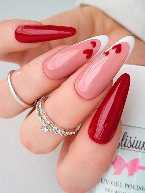 valentines day nails Valentines Day Nails, Valentine Nail Art, February Nails, Valentine Nails, Trendy Nail Art Designs, Nail Designs Valentines, Cute Gel Nails, Jelly Nails, Neon Nails