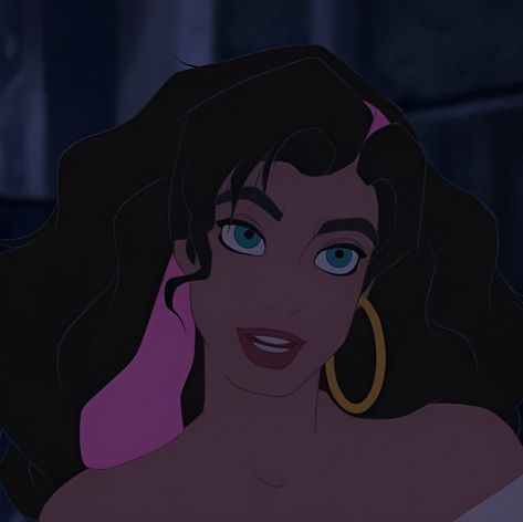 Esmeralda Icon, Hunchback Of Notre Dame Esmeralda, Old Disney Characters, Notre Dame Disney, Pfp Fanart, Esmeralda Disney, Disney Icon, Movie Icon, Disney+ Icon