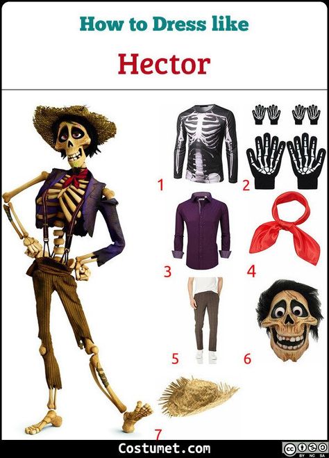 Hector Costume Coco, Coco Custom Halloween, Diy Coco Costume, Coco Costume Ideas, Coco Disneybound, Skeleton Suit, Hector Coco, Coco Costume, Disney Family Costumes